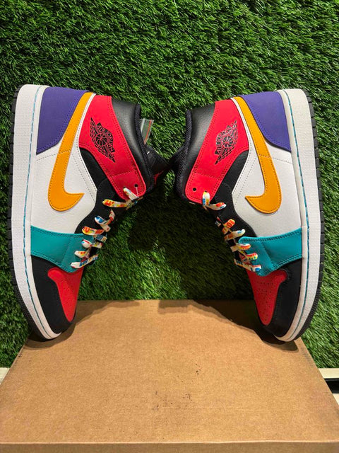 Jordan 1 Mid Bred Multi-Color Sz 11