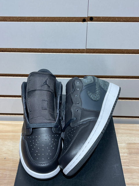 Jordan 1 Low SE Black Elephant (GS) Sz 6.5Y