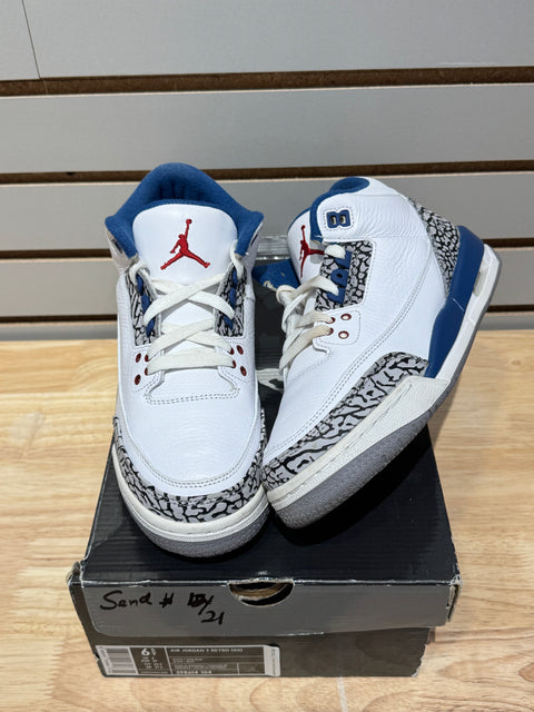 Jordan 3 Retro True Blue (2011) (GS) Sz 6.5Y