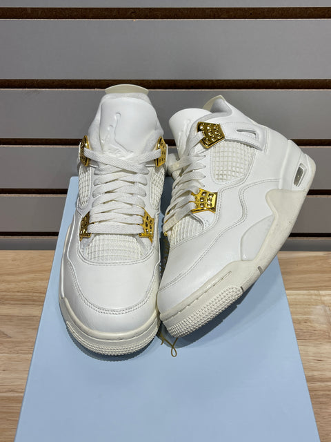 Jordan 4 Retro Metallic Gold (Women's) Sz 9W/7.5M