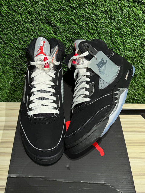 Jordan 5 Retro OG Black Metallic Reimagined Sz 12M