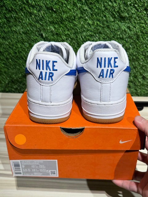 Nike Air Force 1 '07 Low Color of the Month Varsity Royal Gum Sz 9M