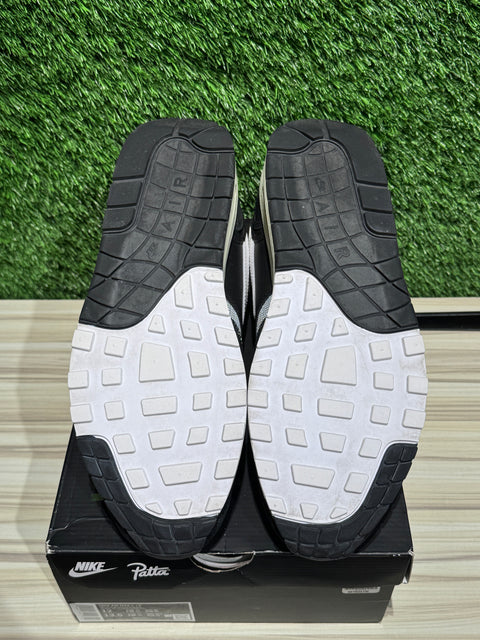 Nike Air Max 1 Patta Waves Black (with Bracelet) Sz 12