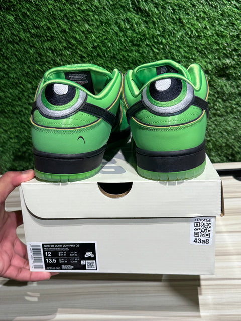 Nike SB Dunk Low The Powerpuff Girls Buttercup Sz 12M