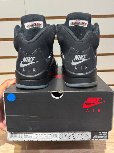 Jordan 5 Retro OG Black Metallic Reimagined Sz 10M