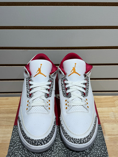 Jordan 3 Retro Cardinal Red Sz 11.5