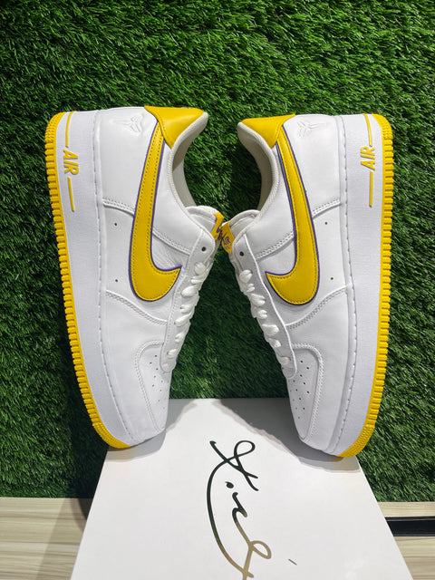 Nike Air Force 1 Low Retro QS Kobe Bryant Lakers Home Sz 12