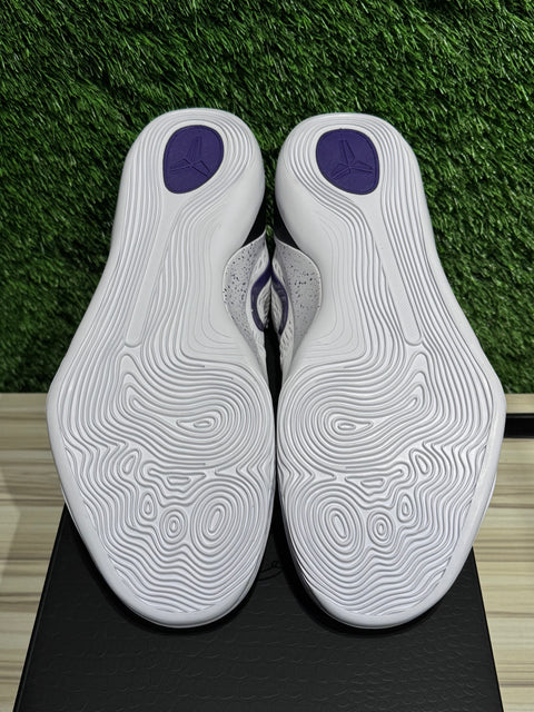 Nike Kobe 9 Elite Low EM Protro White Court Purple Sz 13M