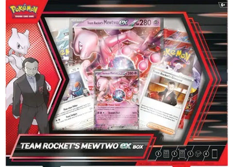 2025 Pokémon Scarlet & Violet Destined Rivals Team Rocket's Mewtwo EX Box
