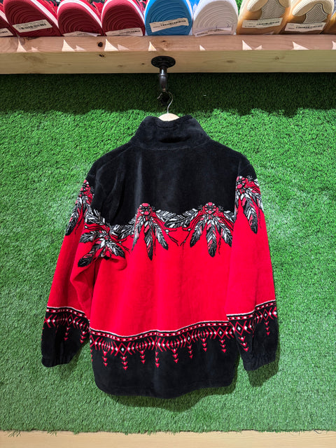 VTG Rare Coastlines Native Full Zip Fleece Sz S