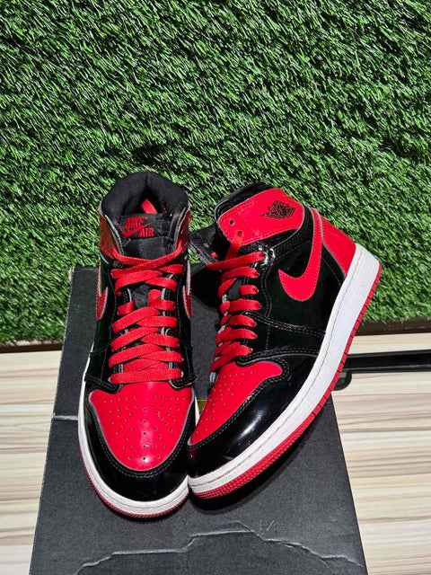 Jordan 1 Retro High OG Patent Bred (GS) Sz 6Y