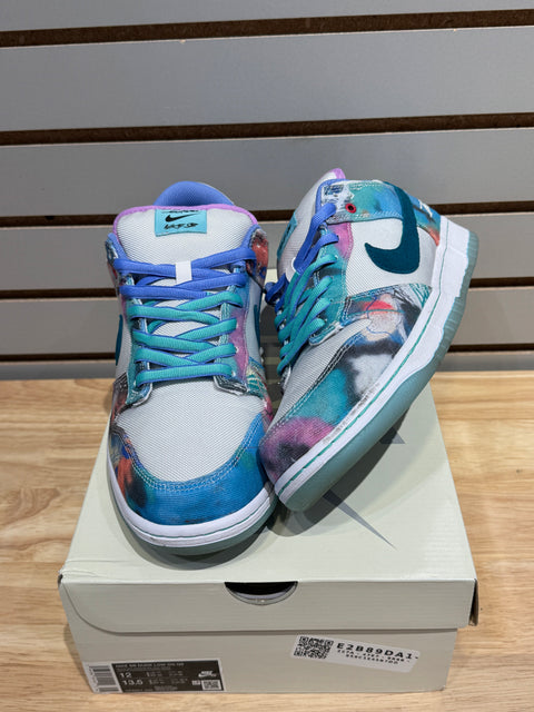 Nike SB Dunk Low Futura Laboratories Bleached Aqua Sz 12