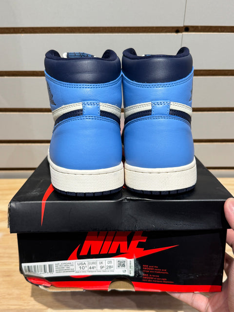 Jordan 1 Retro High Obsidian Sz 10.5