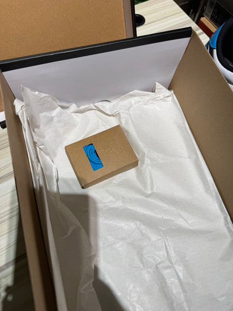 Jordan 1 Retro Low OG Black Dark Powder Blue Sz 7.5M