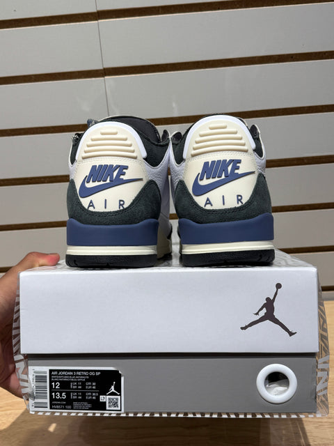 Jordan 3 Retro OG SP A Ma Maniére Diffused Blue Diffused Blue Sz 12