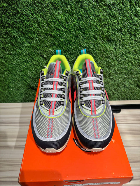 Nike Air Zoom Spiridon Barely Volt Hot Punch Sz 9M