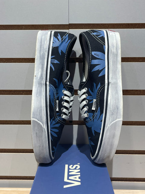 Vans Premium Authentic Archive Palms Black Blue Sz 9
