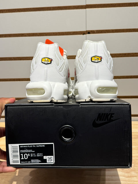 Nike Air Max Plus Supreme White Sz 10.5
