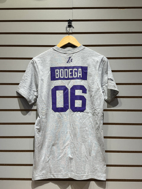 Los Angeles Lakers Heather Gray M&N x Bodega My Town's Hometown Logo T-Shirt Sz XS