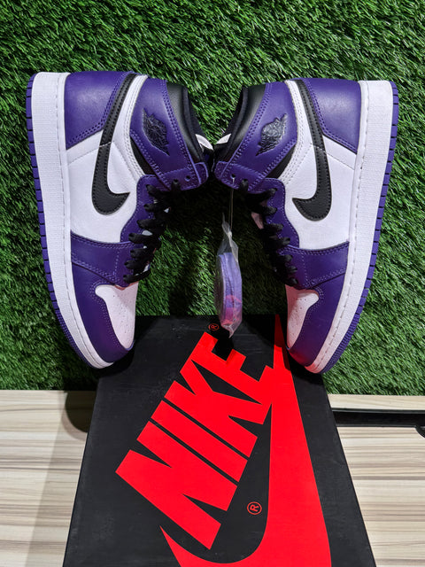 Jordan 1 Retro High Court Purple White (GS) Sz 6Y