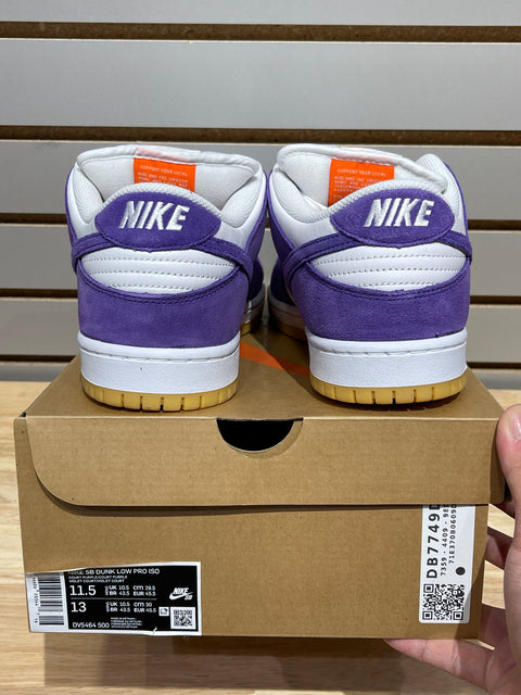 Nike SB Dunk Low Pro ISO Orange Label Court Purple Sz 11.5