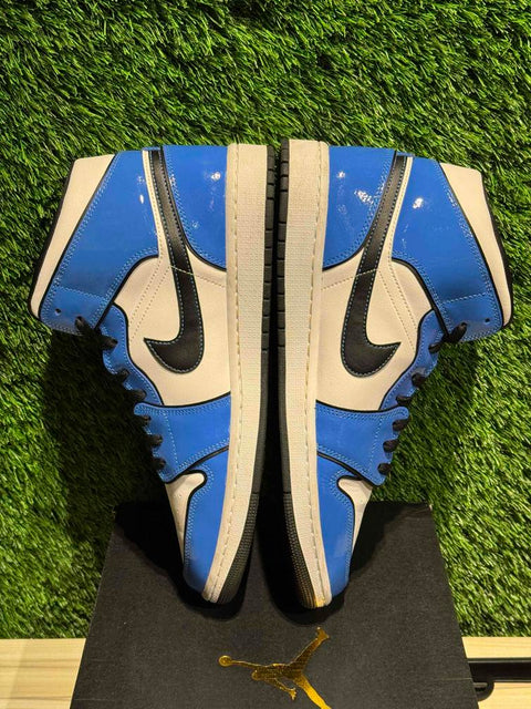 Jordan 1 Mid Signal Blue Sz 11.5M