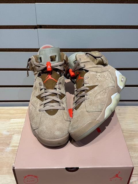 Jordan 6 Retro Travis Scott British Khaki Sz 10.5
