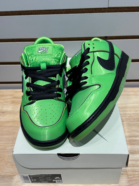 Nike SB Dunk Low The Powerpuff Girls Buttercup Sz 7
