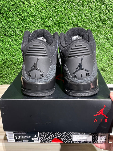 Jordan 3 Retro Black Cat (2025) Sz 12.5M