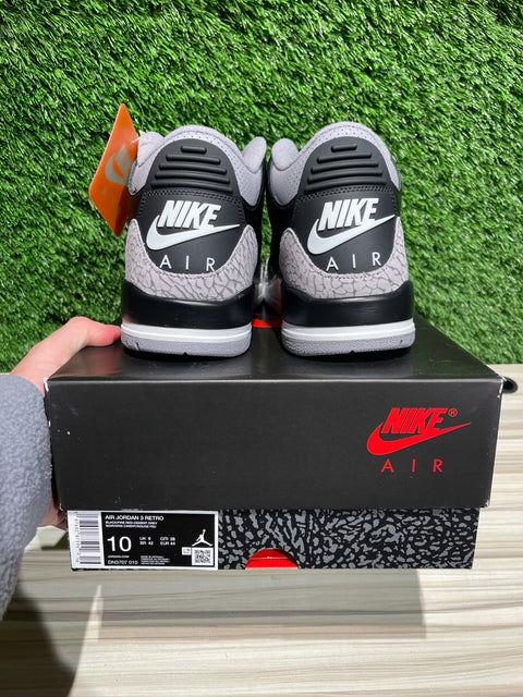 Jordan 3 Retro OG Black Cement (2024) Sz 10