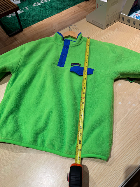 NWT Unique GAP Y2k Neon Green Snap T Arctic Fleece Sz Youth XXL