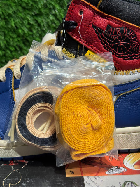 Jordan 1 Retro High Union Los Angeles Storm Blue Sz 10M.