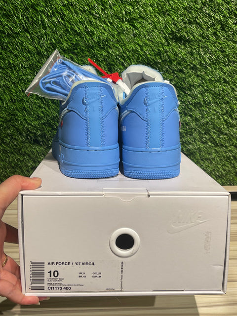 Nike Air Force 1 Low Off-White MCA University Blue Sz 10