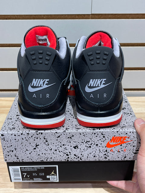 Jordan 4 Retro Bred Reimagined (GS) Sz 7Y
