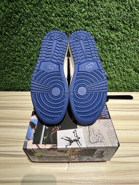 Jordan 1 Retro High Union Los Angeles Storm Blue Sz 10M,.,