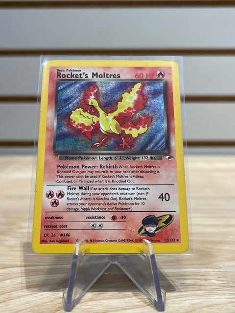 Rocket's Moltres - Pokemon Gym Heroes (G1)