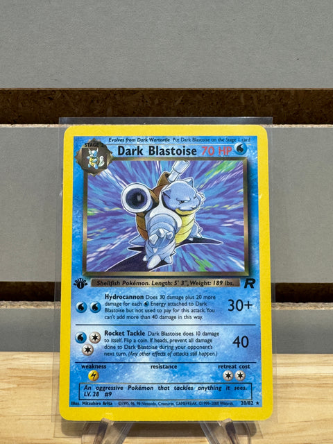 Pokémon Dark Blastoise (20) - Team Rocket (TR) 1st Edition
