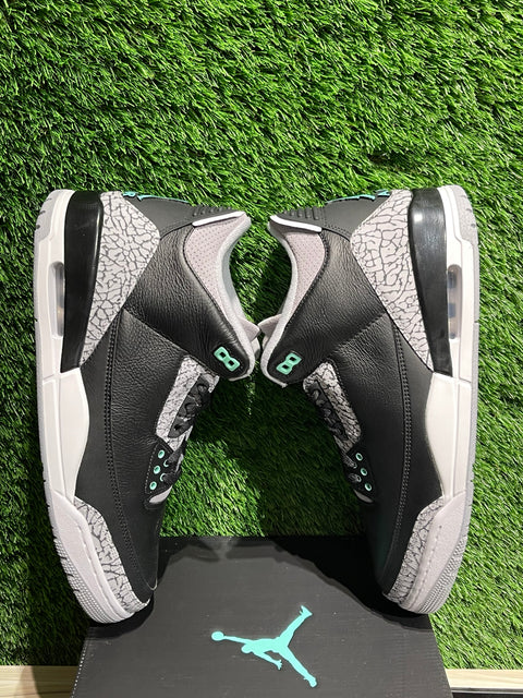 Jordan 3 Retro Green Glow Sz 12M