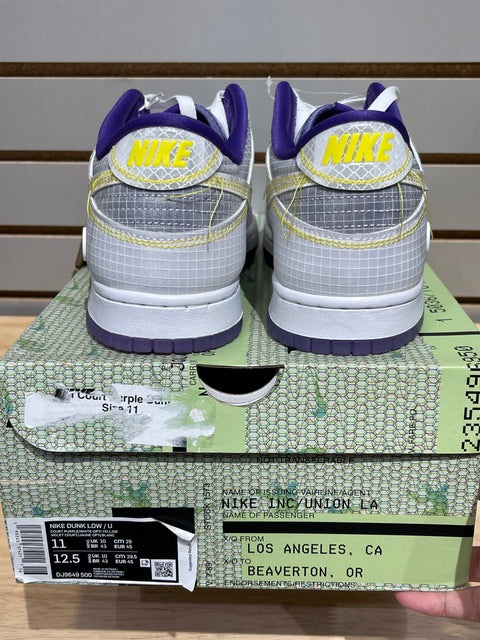 Nike Dunk Low Union Passport Pack Court Purple Sz 11
