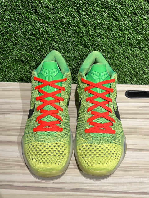 Nike Kobe 10 Elite Low NikeiD "Grinch" Sz 10.5