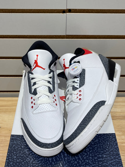 Jordan 3 Retro SE Fire Red Denim (2020) Sz 11