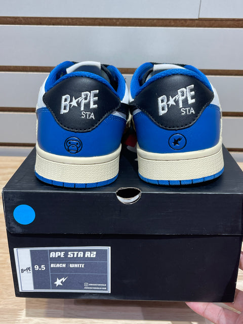 Bapesta Ape Sta R2 Low Indigo Studios Sz 9.5