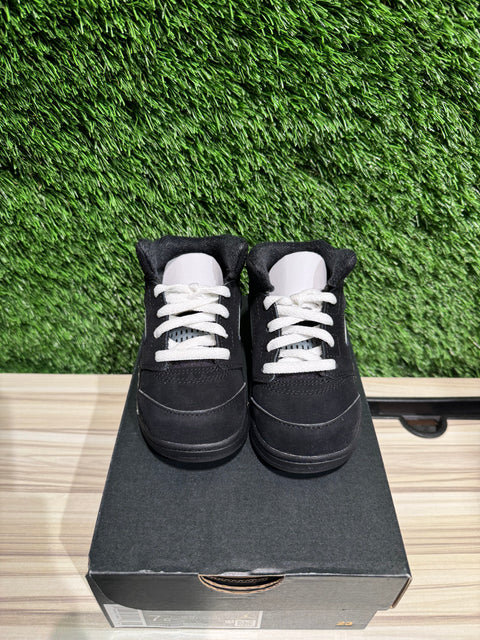 Jordan 5 Retro OG Black Metallic Reimagined (TD) Sz 7c