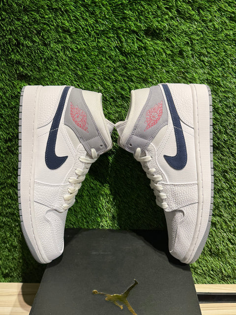 Jordan 1 Mid Paris White Sz 10M