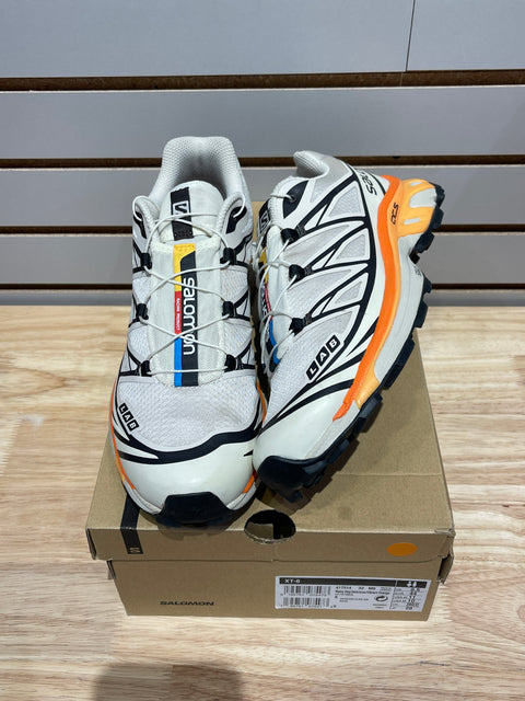 Salomon XT-6 Rainy Day Vibrant Orange Size 10
