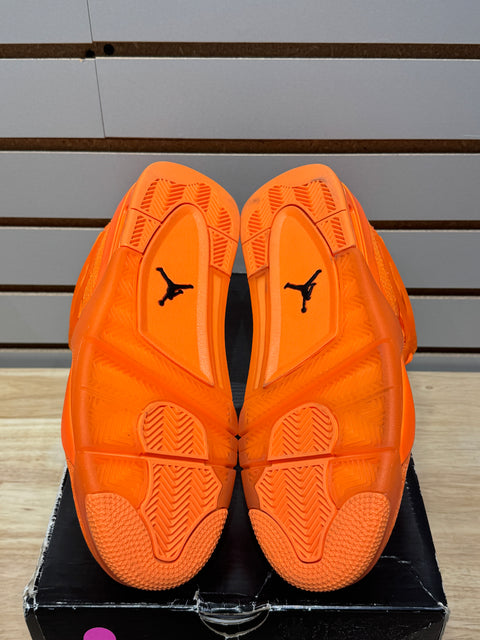 Jordan 4 Retro Flyknit Orange Sz 9