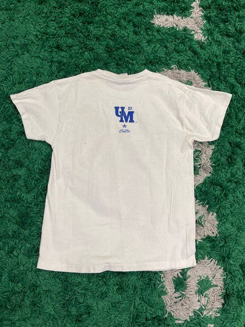 Vintage Kids MSU LET'ER RIP Tiger Graphic Print White T-Shirt