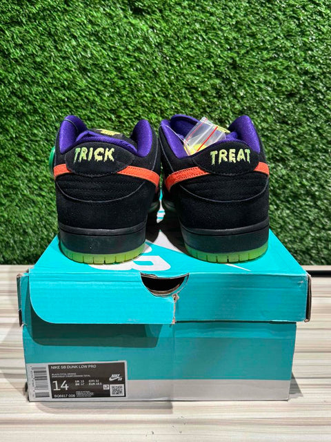 Nike SB Dunk Low Night of Mischief Halloween Sz 14