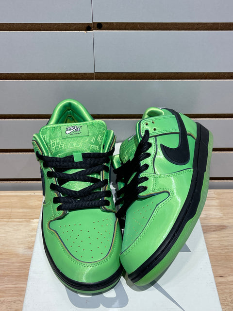 Nike SB Dunk Low The Powerpuff Girls Buttercup Sz 9.5