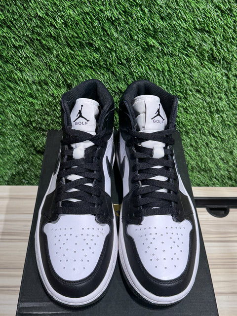 Jordan 1 Retro High Golf Black White Sz 7.5